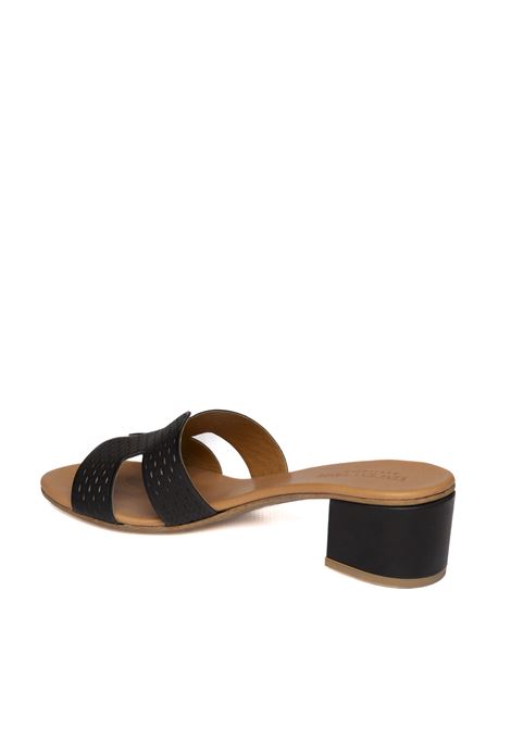 Sandalo pelle nero VINCENT VEGA | P406 HDSVIT-NERO